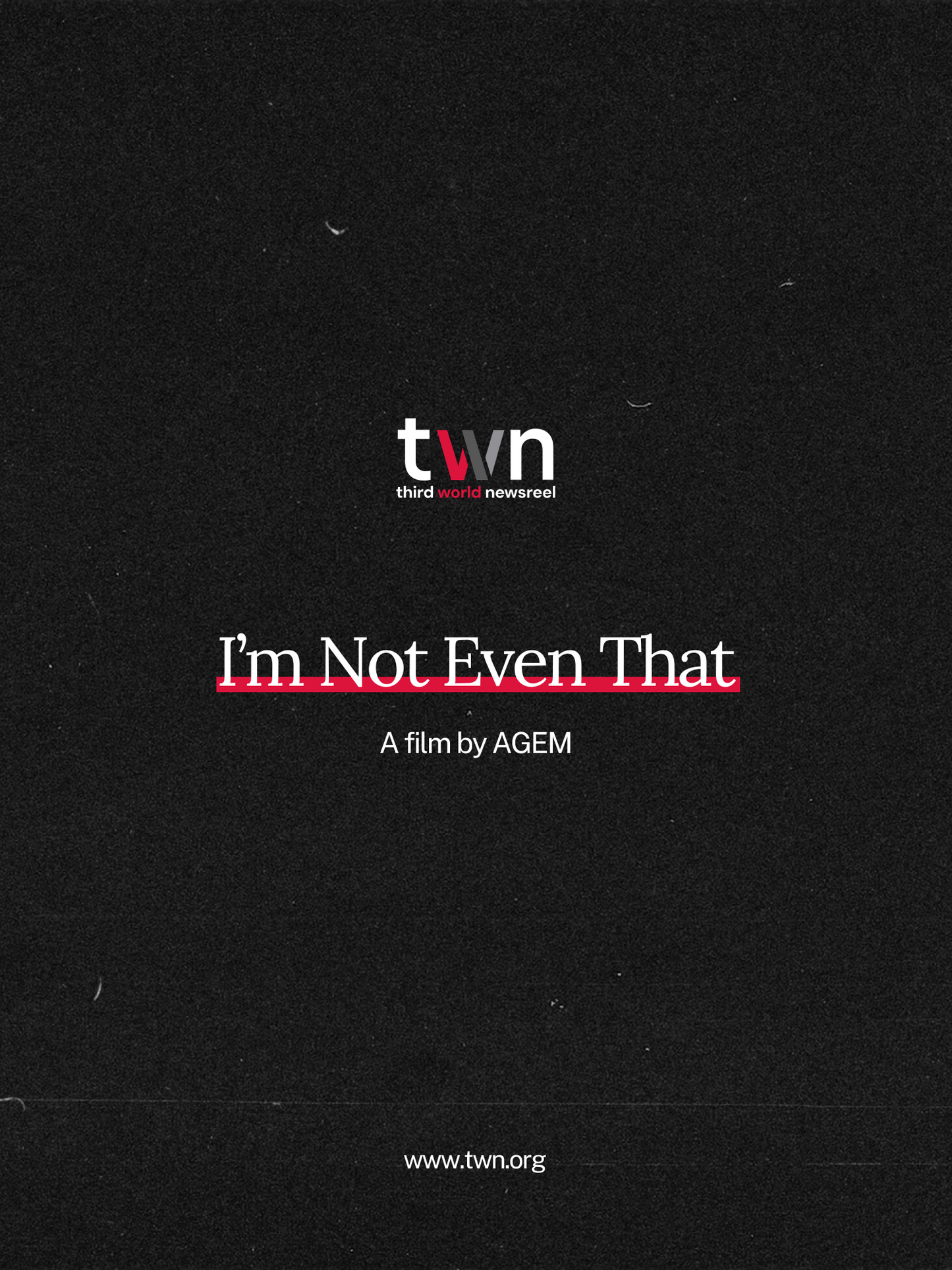 I'm Not Even That (AGEM Short)